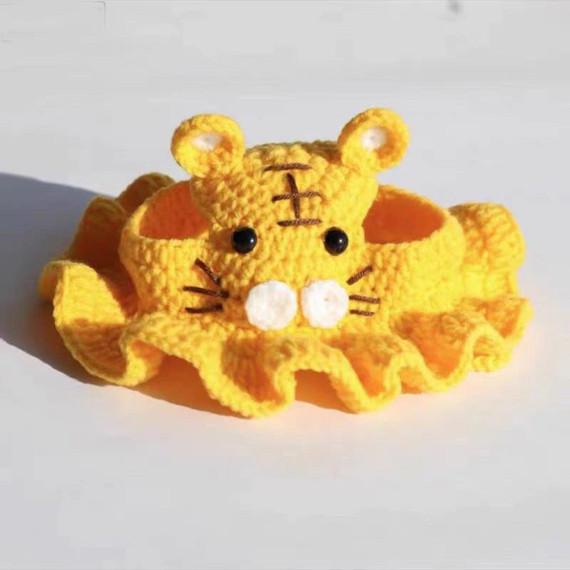 Festive Pet Tiger Head Scarf