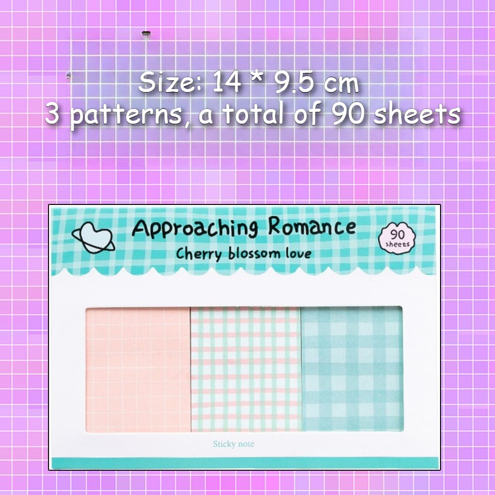 Plaid Sticky Notes Minimal Desk - Modomu