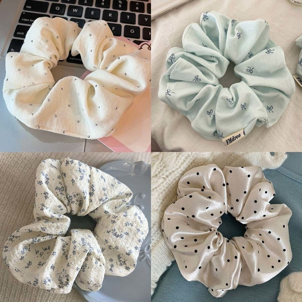 Bow Scrunchie Lace Hair Set