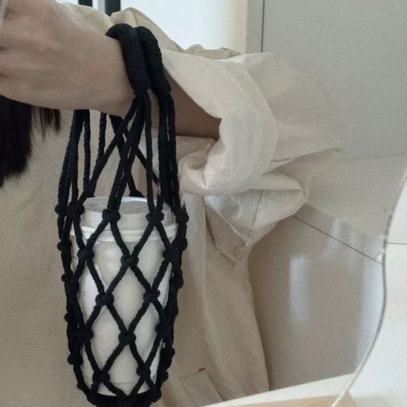 Handwoven Cup Sleeve Carrier