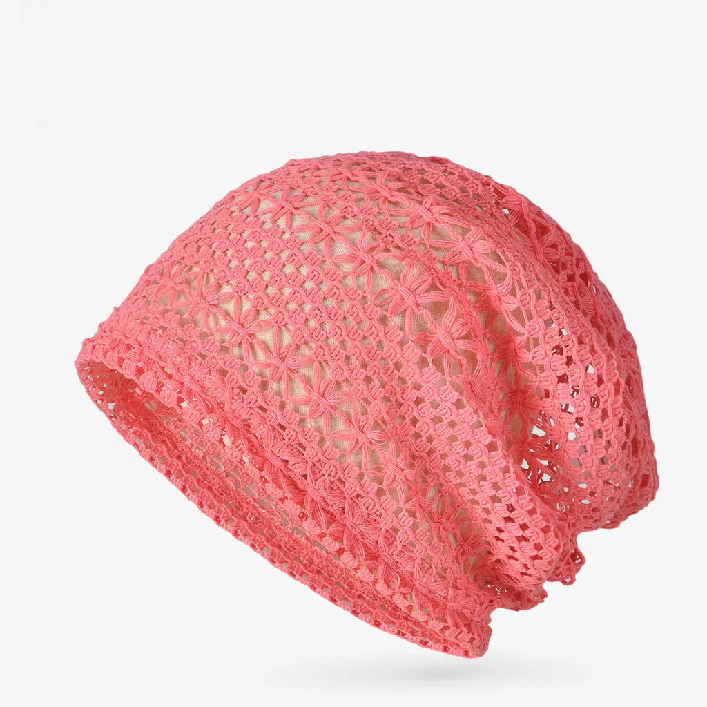 Lace Mesh Hat With Veil