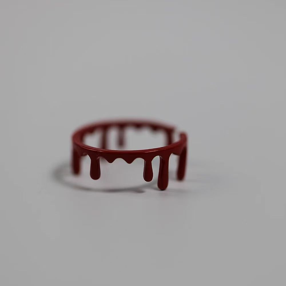 Dripping Blood Open Ring