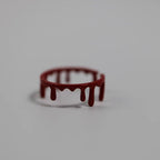 Dripping Blood Open Ring