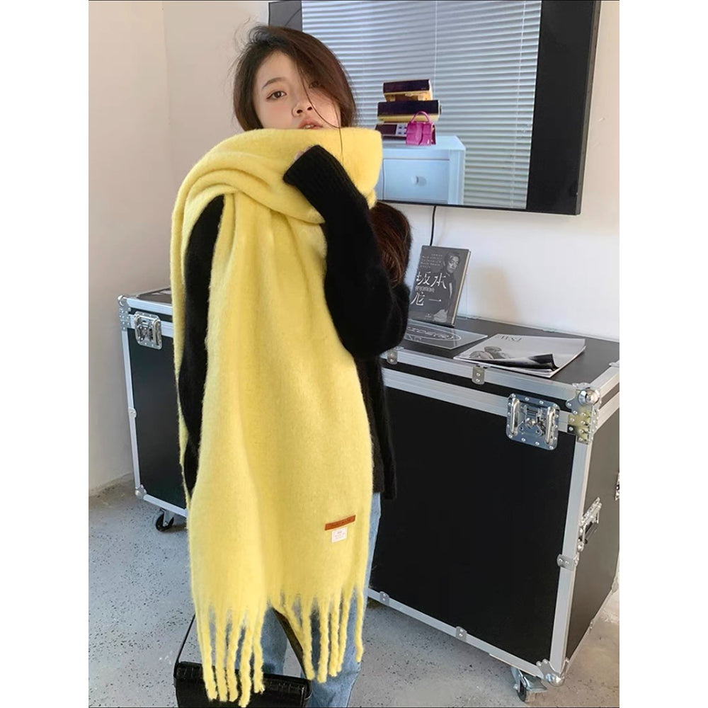 Plush Macaron Scarf Cozy Design - Modomu