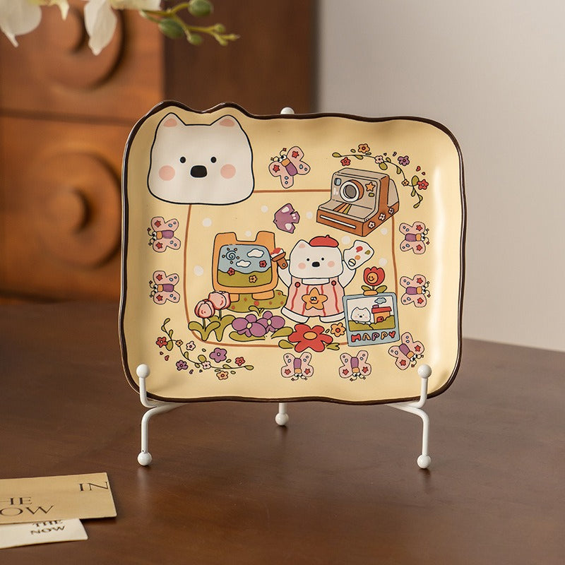 Cartoon Ceramic Breakfast Plate - Modomu