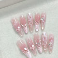 Ballet Bow Stiletto Press-On Nails