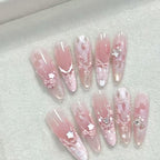 Ballet Bow Stiletto Press-On Nails
