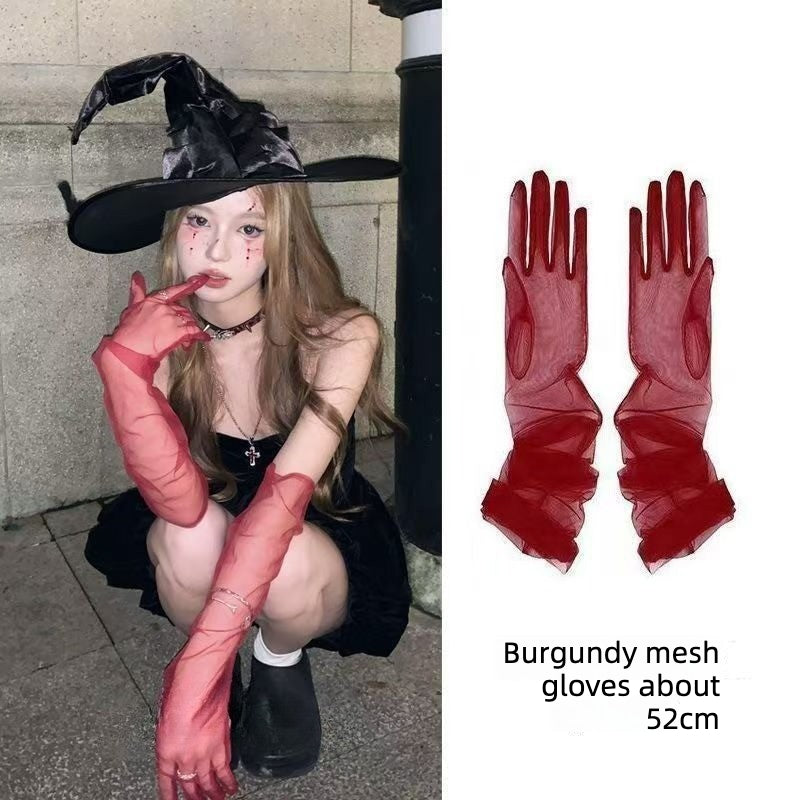 Long Sheer Opera Gloves
