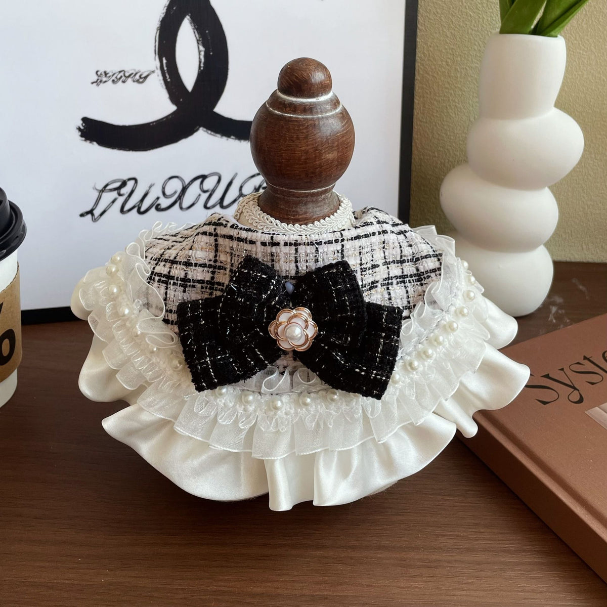 Camellia Bow Bib and Beret