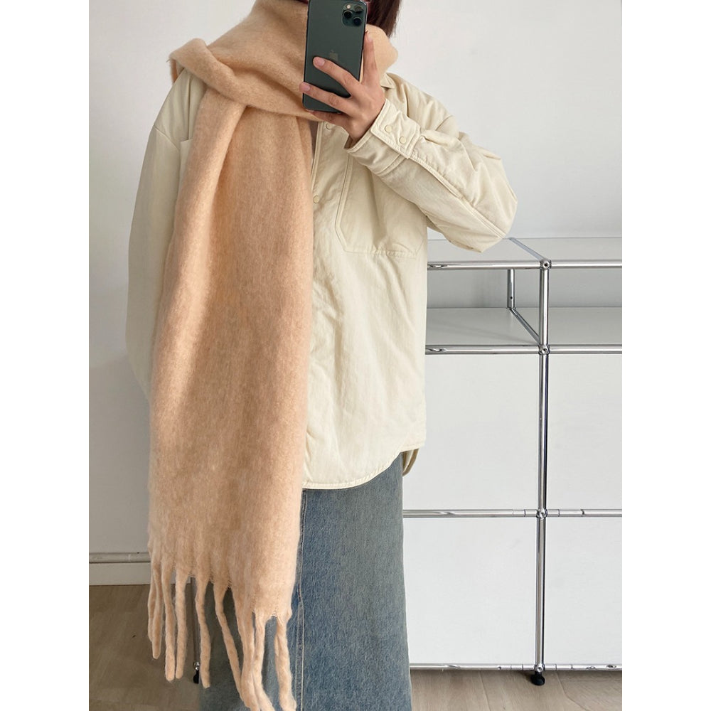 Plush Macaron Scarf Cozy Design - Modomu