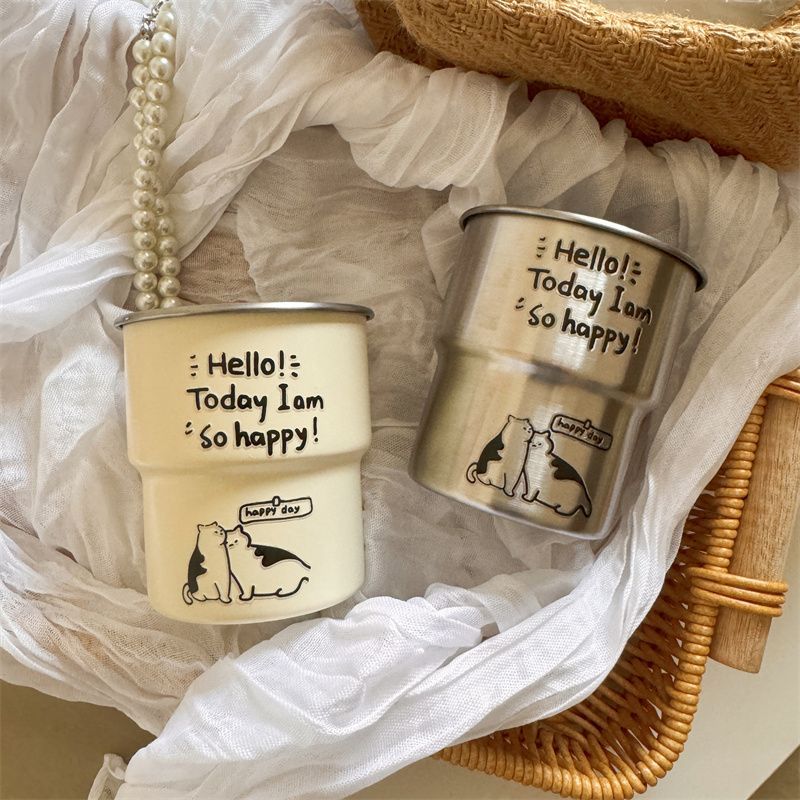 Stainless Steel Cat Coffee Cups - Modomu