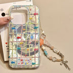 Patterned Grid Fish Phone Case - Modomu