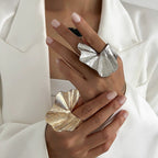 Irregular Fan-Shaped Statement Ring