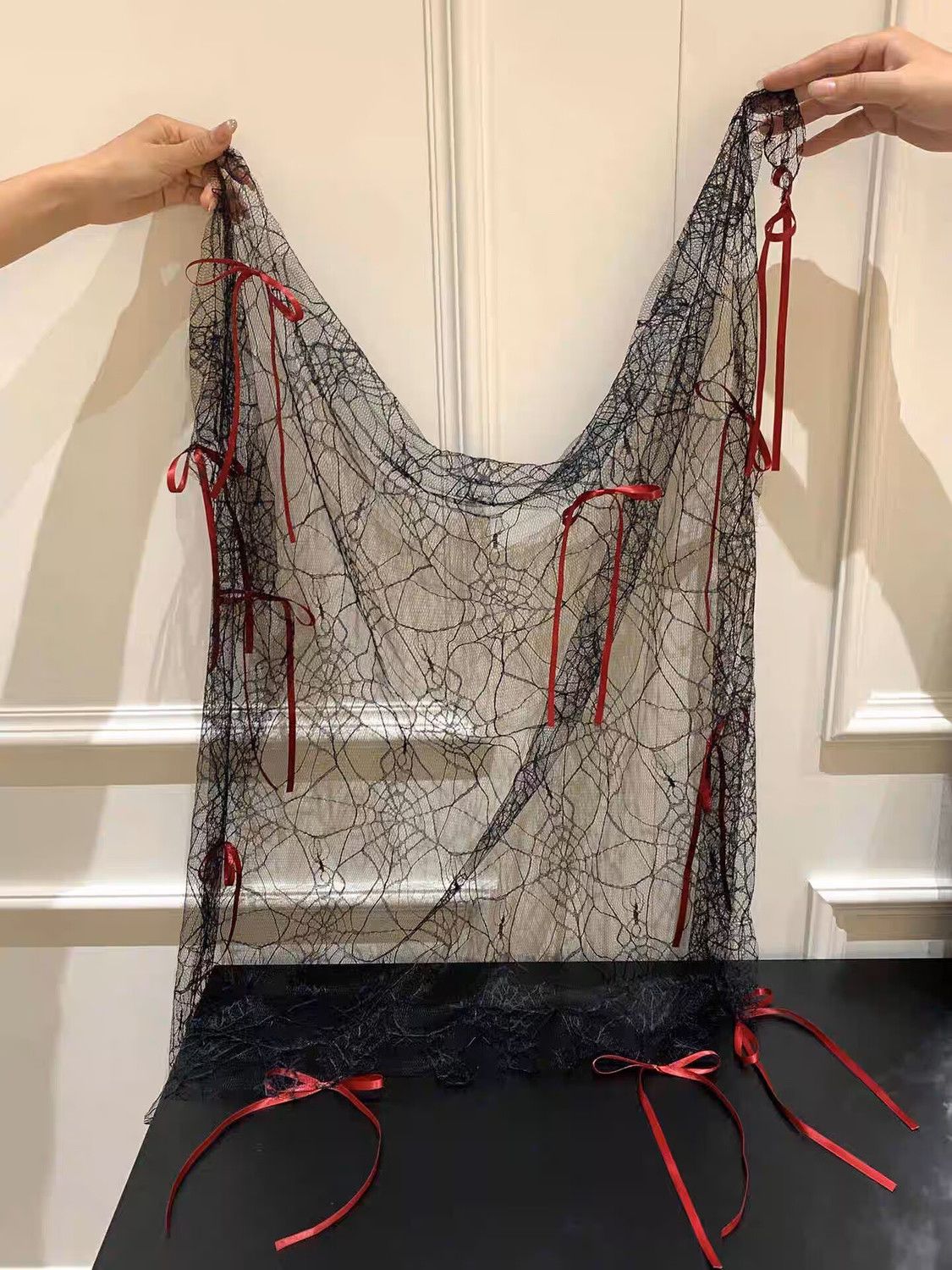 Cobweb Lace Ghost Veil