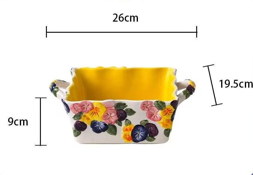 Raised Pattern Ceramic Tableware