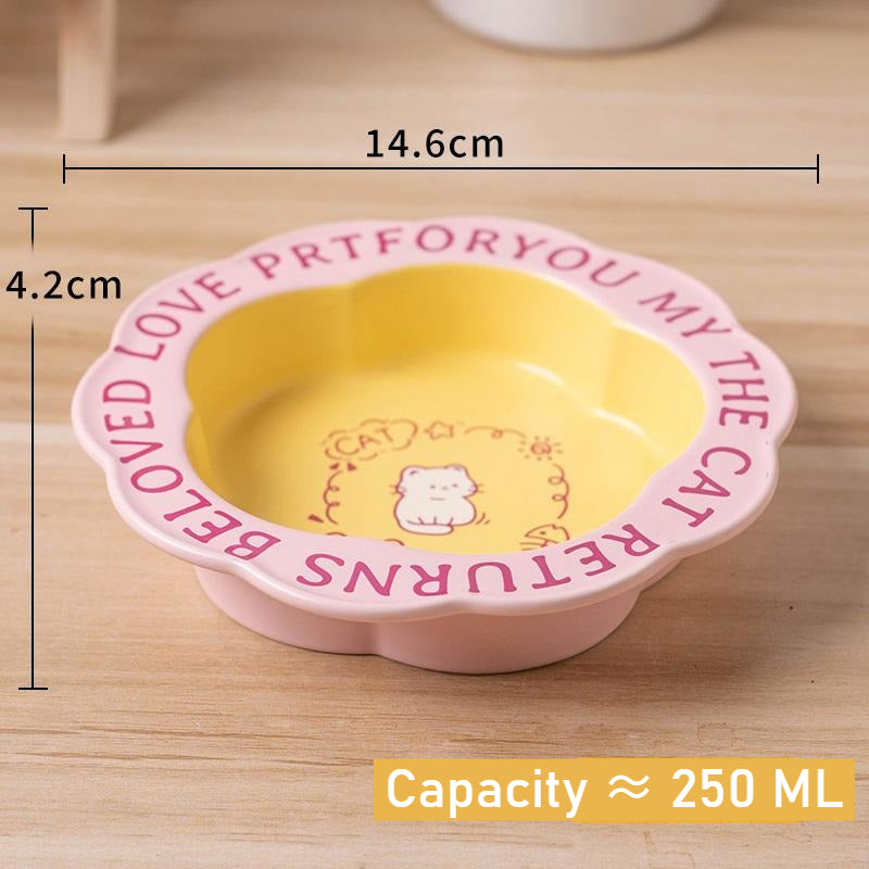 Elevated Ceramic Pet Food Bowl