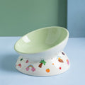 Ceramic Cat Bowl Raised Design
