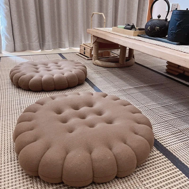 Dark Coffee Round Cushion