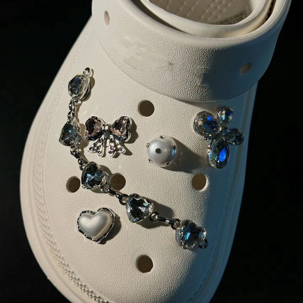 Draped Chain Bow Charms