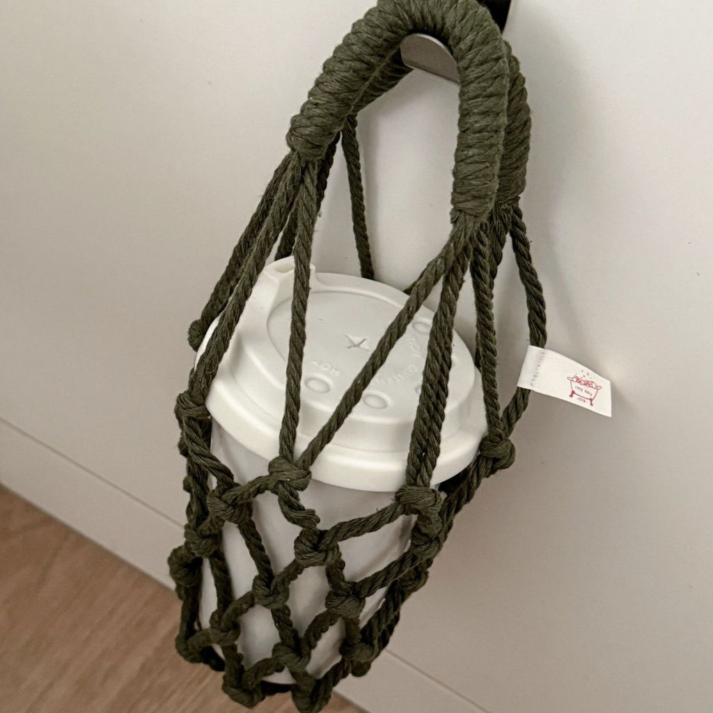 Handwoven Mesh Cup Carrier