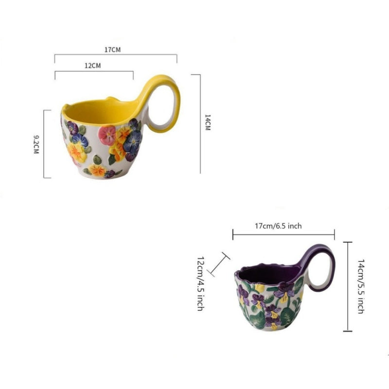 Curved Handle Breakfast Bowl