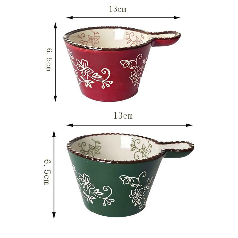 Beaded Handle Dessert Bowl