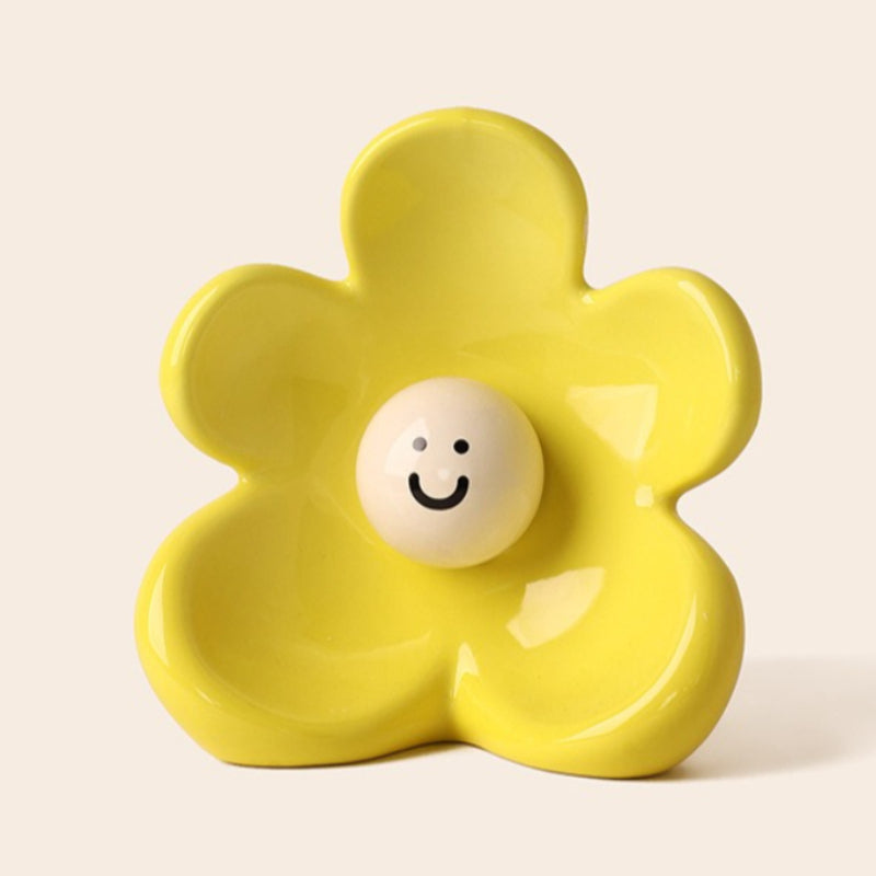 Smiley Face Ceramic Flower Vase - Modomu