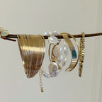 Layered Geometric Open Bracelet Set - Modomu