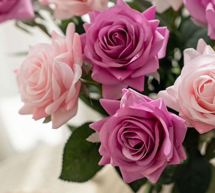 Artificial Rose Bouquet Home Decor