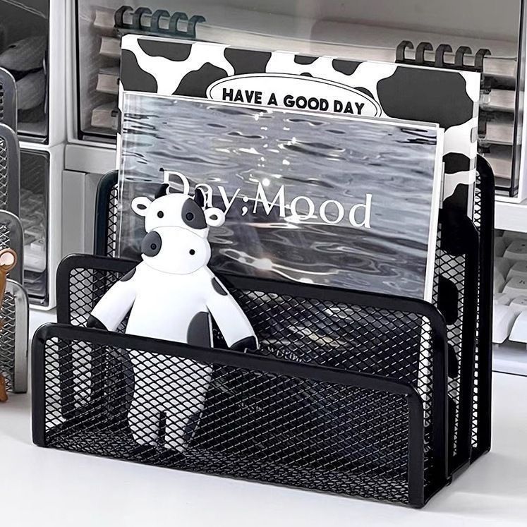 Mesh Desktop File Organizer Rack