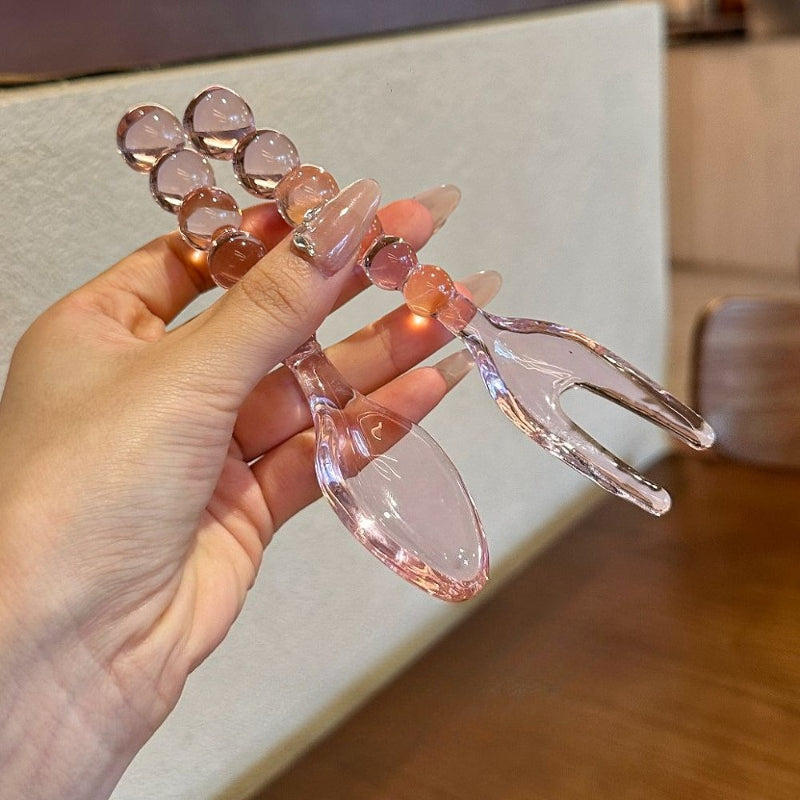 Beaded Handle Dessert Cutlery