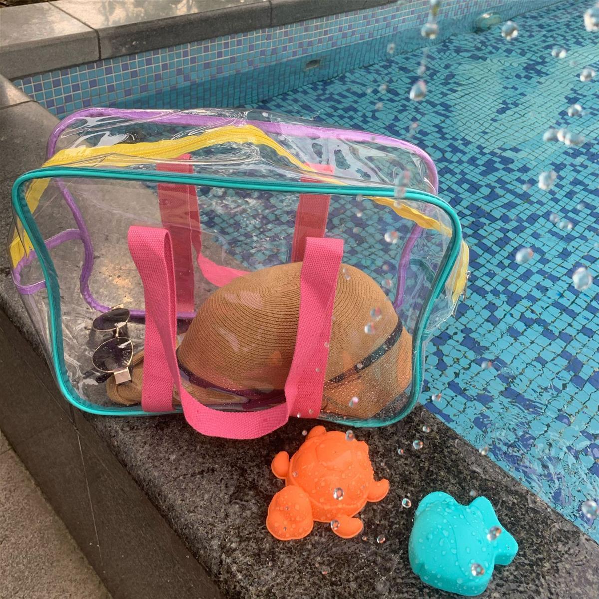 Clear Jelly Beach Tote