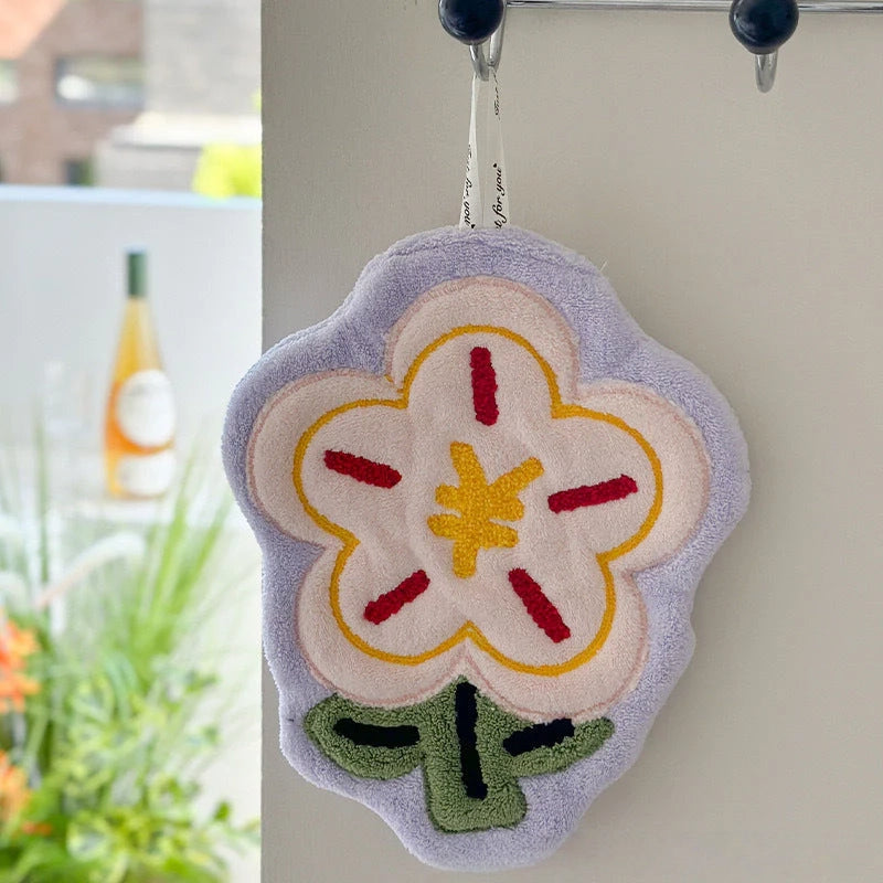 Floral Hanging Hand Towel