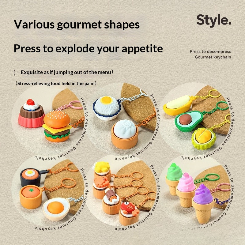 Miniature Food Press Button Charm