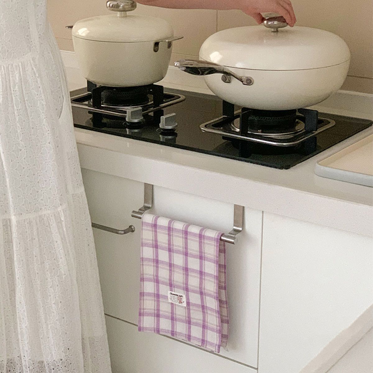 No-Drill Cabinet Towel Bar
