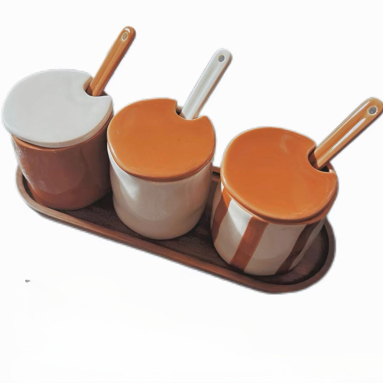 Striped Ceramic Seasoning Jar Set - Modomu