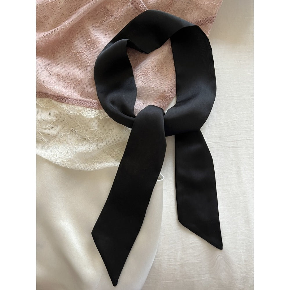 Silk Scarf Classic Draped Design