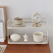 Cream Wind Double Desk Shelf