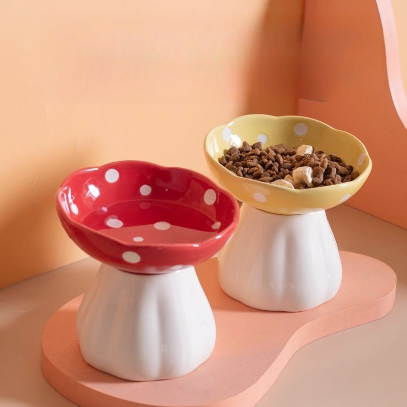 Elevated Ceramic Pet Feeding Bowl