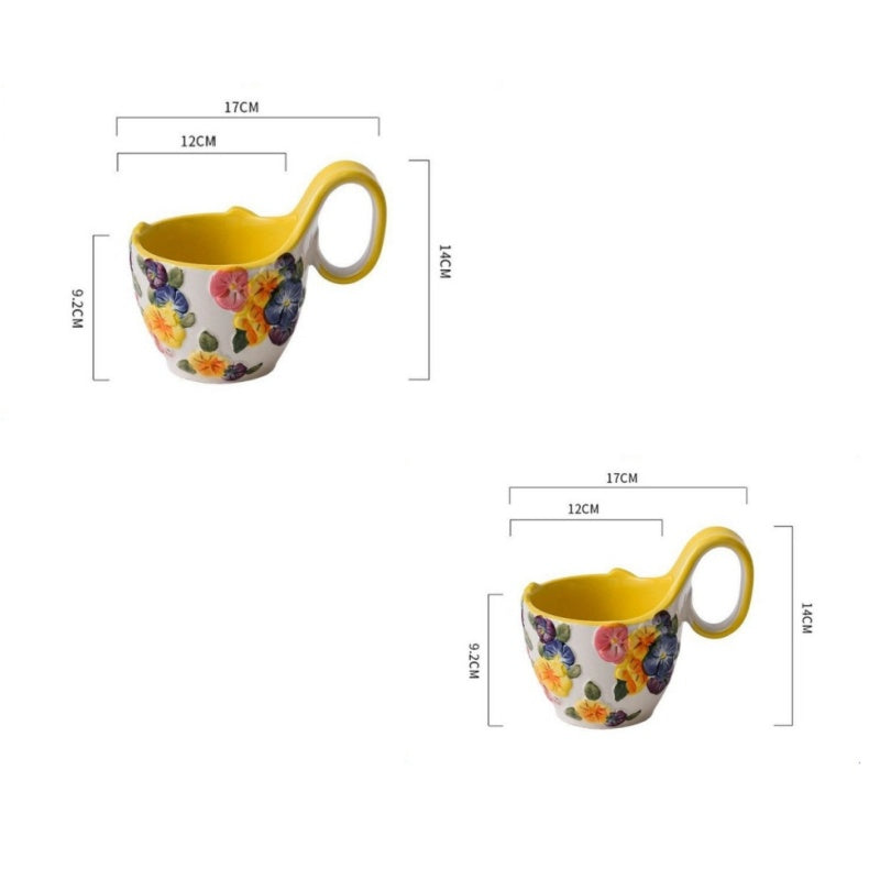 Curved Handle Breakfast Bowl