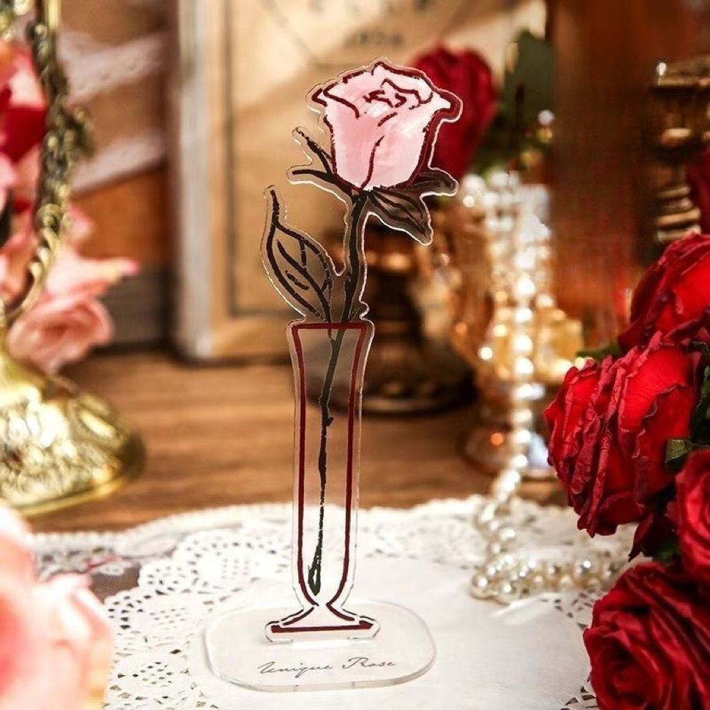 Galaxy Rose Acrylic Note Clips
