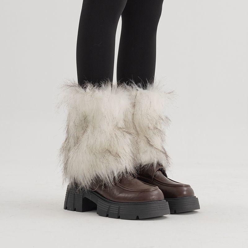 Fluffy Stacking Leg Warmers - Modomu
