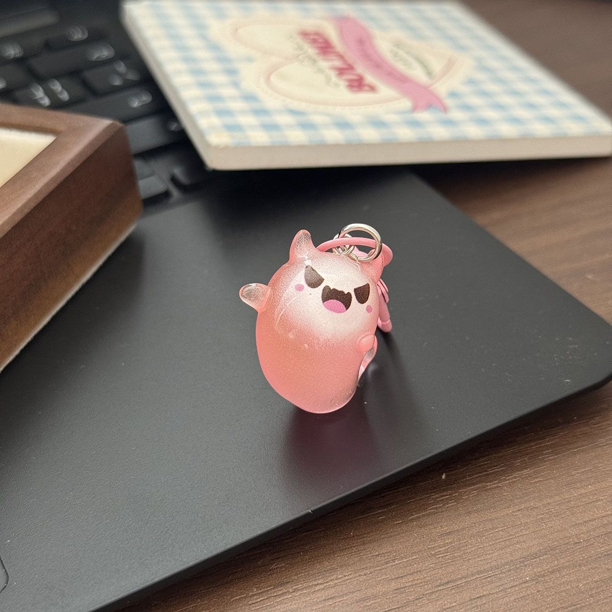 Glowing Ghost Keyring Charm