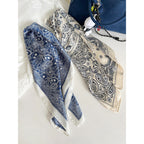 Cashew Flower Pattern Silk Scarf - Modomu