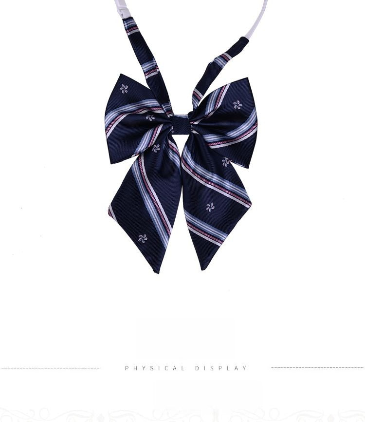 Striped School Uniform Bow Tie - Modomu