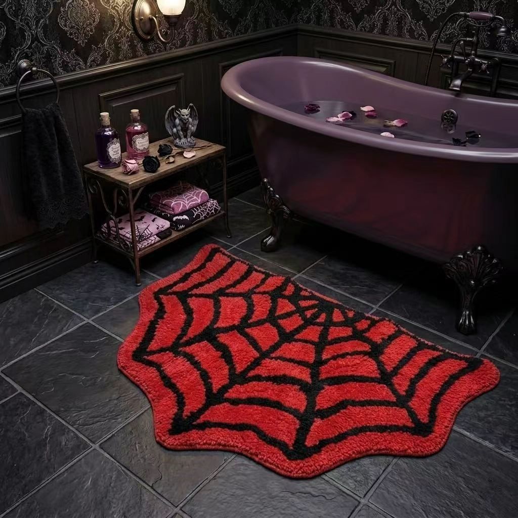 Cobweb Shaped Bath Mat