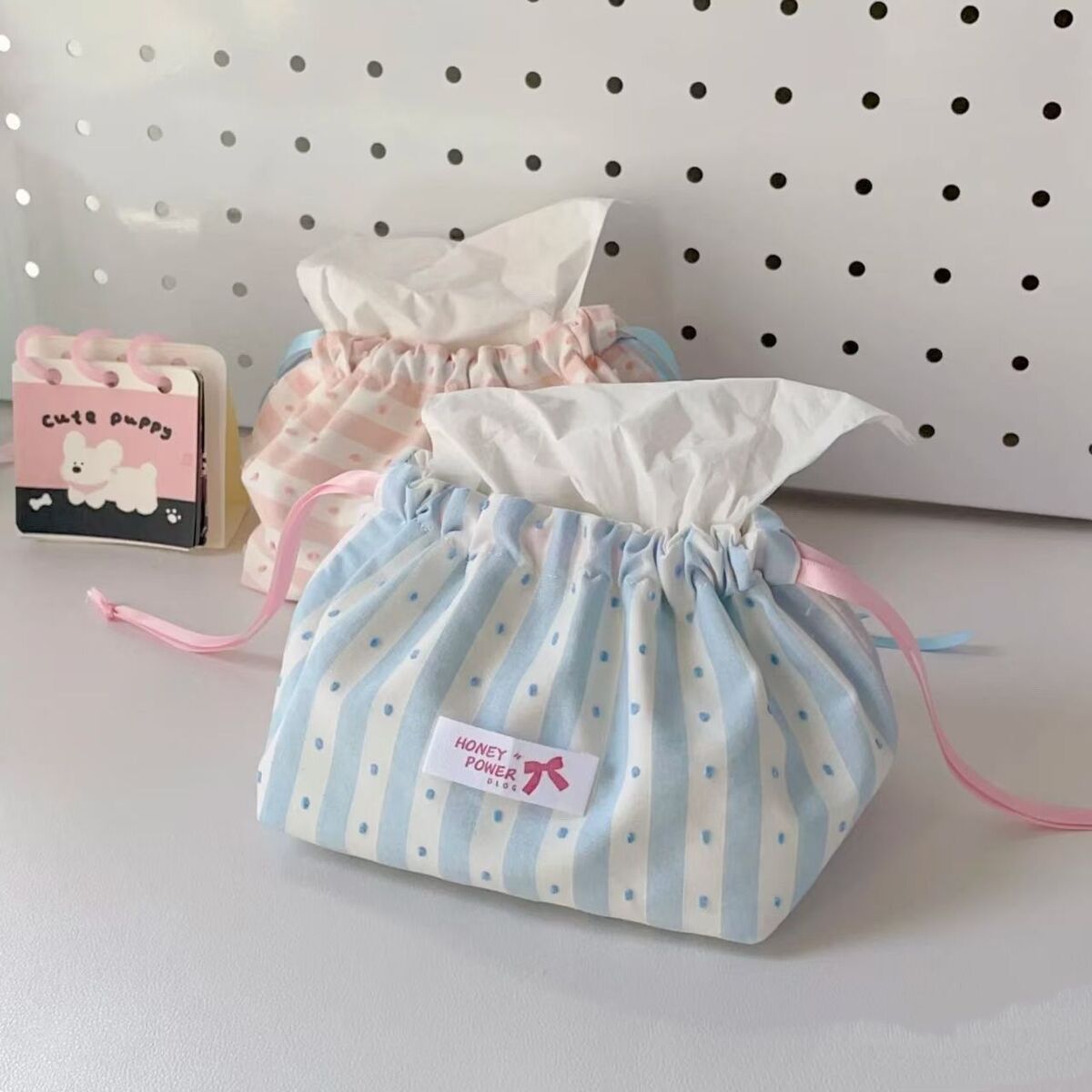 Drawstring Tissue Storage Bag