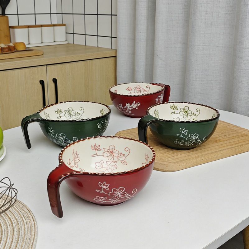 Oval Handled Salad Bowl