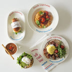 Deli Lettering Bone China Plate