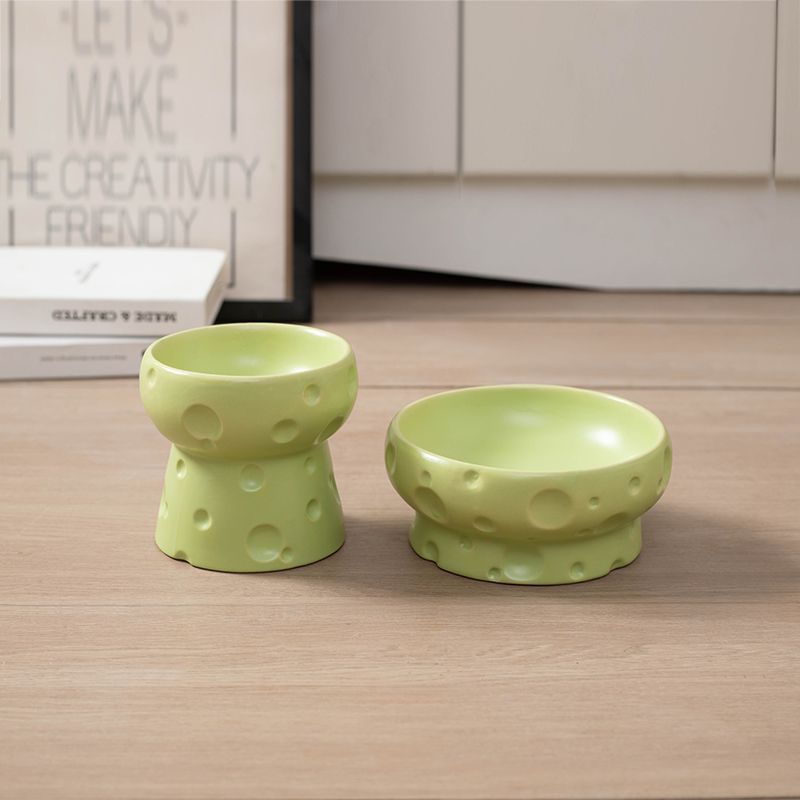 Ceramic Pet Elevated Feeding Bowl